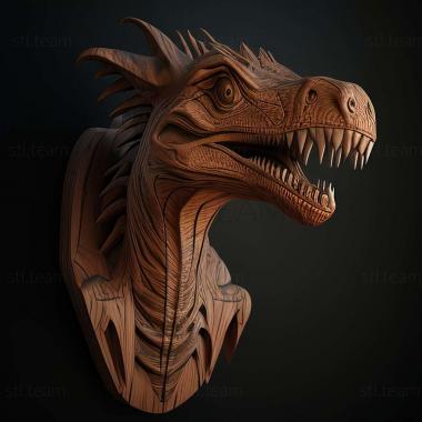 3D model Dilophosauridae (STL)